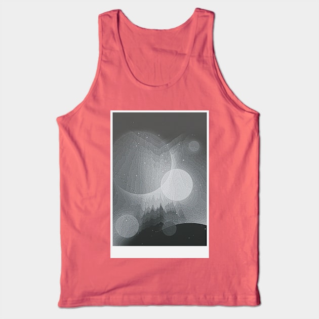 Grayscale sci fi Tank Top by jondenby